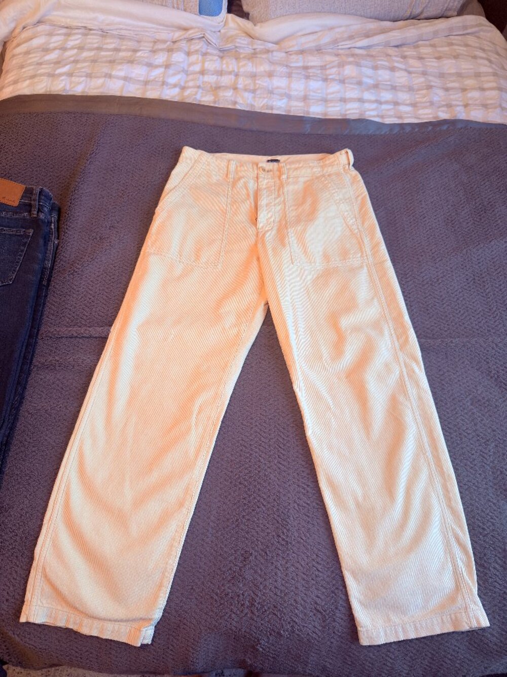 Madewell Corduroy Pants Cream Color 31 Waist